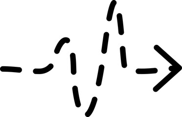 Hand drawn arrow sign. Handdrrawn svg arrows. Isolated direction doodle arrow icon