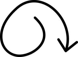 Hand drawn arrow sign. Handdrrawn svg arrows. Isolated direction doodle arrow icon