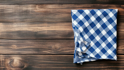 Obraz premium tablecloth on wooden table