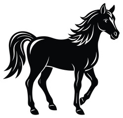 horse silhouette vector