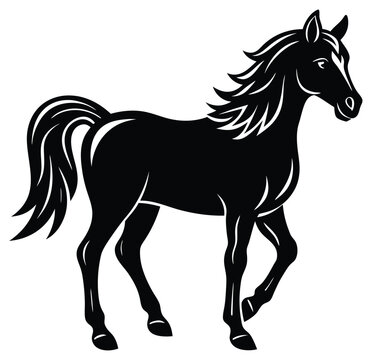 recommend clip art: horse silhouette vector