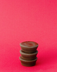 Peanut butter cups. Classic Flavor Peanut Butter and Chocolate Candy.