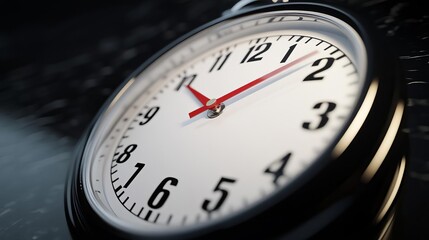 Countdown clock, ticking towards Black Friday sales, 3D illustration