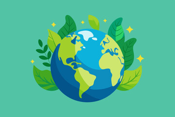 High-quality vector illustration of the world environment
