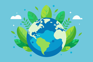 High-quality vector illustration of the world environment