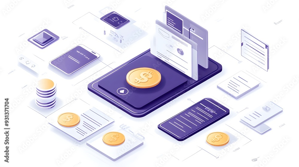 Poster ai powered digital wallet with personalized budgeting advice for smarter finance management