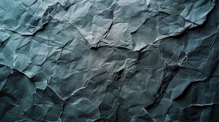 Fototapeta premium A detailed look at the intricate textures of crumpled paper showcasing its unique folds and shadows
