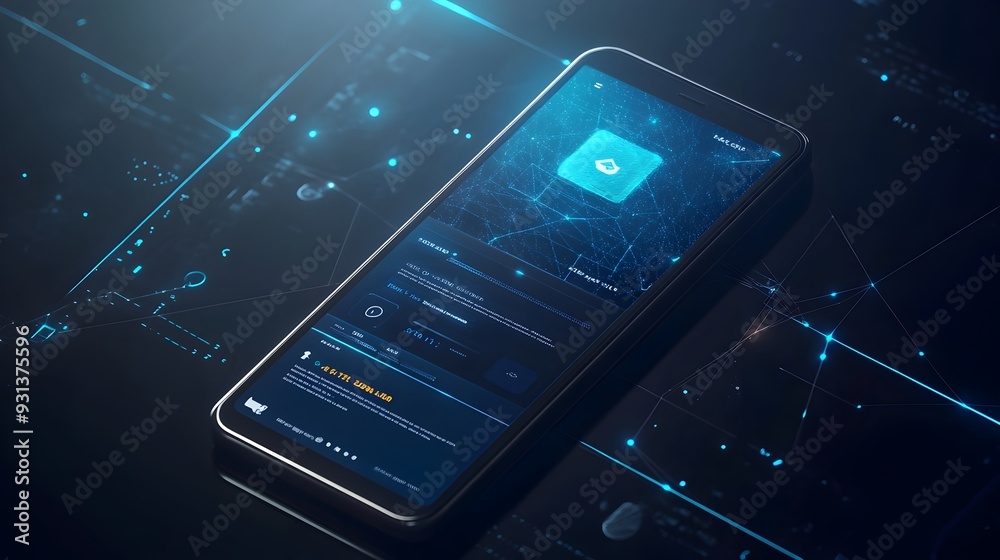 Poster customizable digital wallet interface showcasing personalized finance management