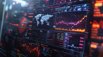 Obraz premium Financial Data Analysis