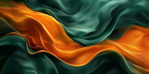 Richly Colored Abstract Design Featuring Organic Flow, generative ai