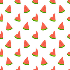 cute kawaii watermelon seamless pattern background wallpaper