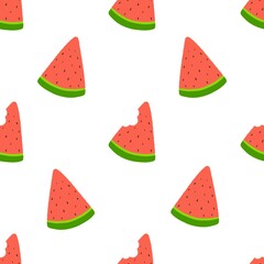 cute kawaii watermelon seamless pattern background wallpaper