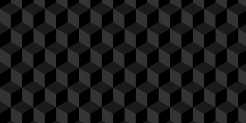 Abstract black and gray style minimal blank cubic. Geometric pattern illustration mosaic, square and triangle wallpaper.	