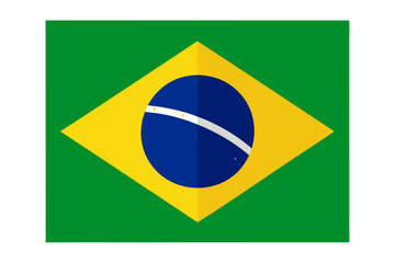 Obraz premium Independence and illuminated flag of Brazil