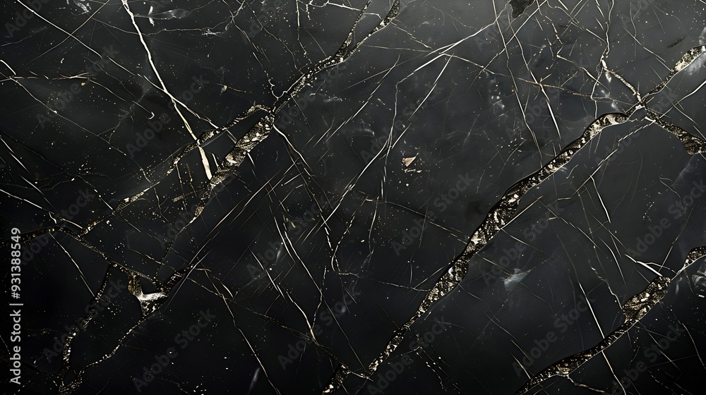 Poster dark grey background marble wall texture for design art work seamless pattern of tile stone with bri