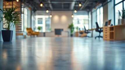  Blurred shot of an office 