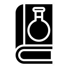 laboratory book glyph 