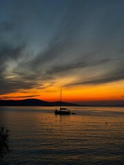 sunset on the beach