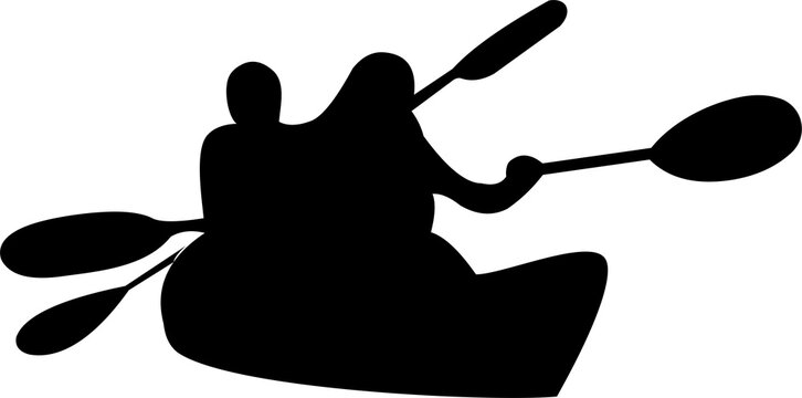 recommend clip art: 
                    Canoe boat rower silhouette water sport adventure