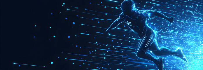 blue gaming futuristic template sports concept design background 