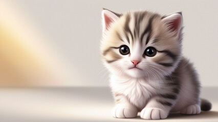  cat realistic view