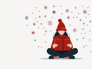 Holiday marketing campaign, Christmas-themed email templates, flat design illustration