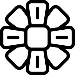 This icon represents a satellite in space, receiving and transmitting signals for communication purposes