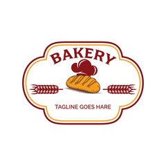 Original Hand-drawn retro bakery logo design