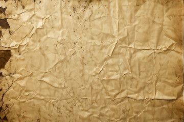 Vintage Crumpled Paper with Abstract Pattern