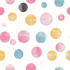 seamless repeating pattern pastel polka dots 