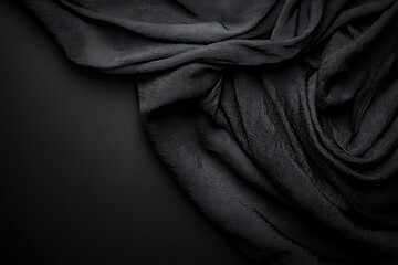 Fototapeta premium black fabric background