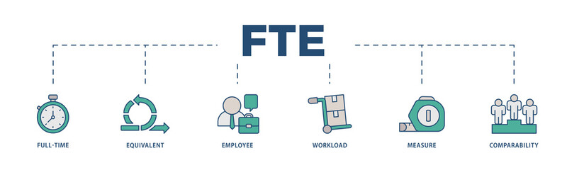 FTE icons process structure web banner illustration of defi, white paper, play to earn, digital token, nft, blockchain, pool rewards and staking icon png transparent background.
