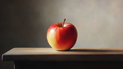 Still Life with a Red Apple