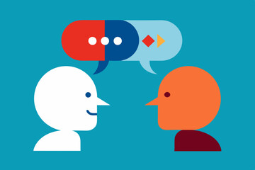 Language barrier vector design