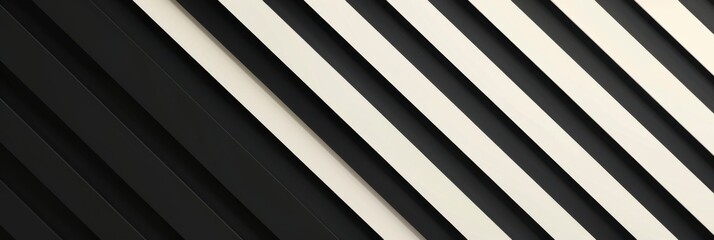 Obraz premium Stylish Black and White Diagonal Stripes with High-Contrast Design. Abstract pattern. Striped background.