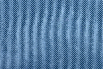 Blue fabric cotton texture. Textile background fabric