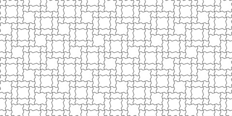 Zig zag shape paving blocks design. Seamless mixed geometric shape pattern in vector. Ancient window style inspired. Digital print and wallpaper resource.