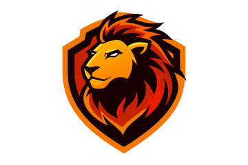 Lion Game Sticker Logo