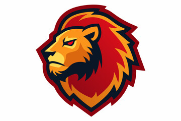 Lion Game Sticker Logo