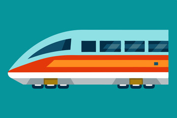 Modern train vector design