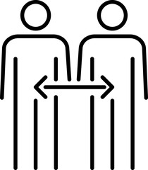 Experience exchange icon. Linear style.