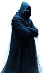 Naklejka premium Mysterious Shadow Assassin Emerges , dark fantasy aesthetic, high-detail illustration, epic fantasy artwork, character concept art, rich color palette, dark and gritty style.