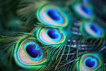 Generative ai on theme of beautiful texture bird feather for design natural abstract background