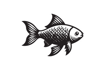  fish silhouette cut out vector design.
