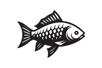  fish silhouette cut out vector design.