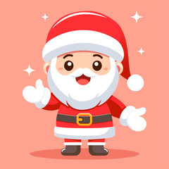 Santa Waves Merry Christmas to All