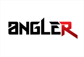 angler typography design vector, for t-shirt, poster and other uses