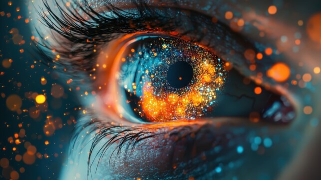  Digital composite of human eye 