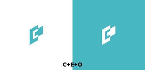 Letter logo design, C, E, O letter logo design, premium, modern, simple.