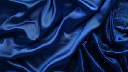 Obraz premium Blue Silk Fabric Texture.